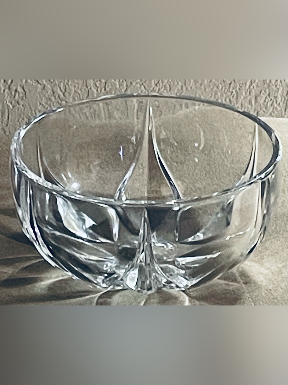 Nachtmann Crystal Bowl 5" Krokus Lotus Petal Candy Dish/Small Serving Bowl